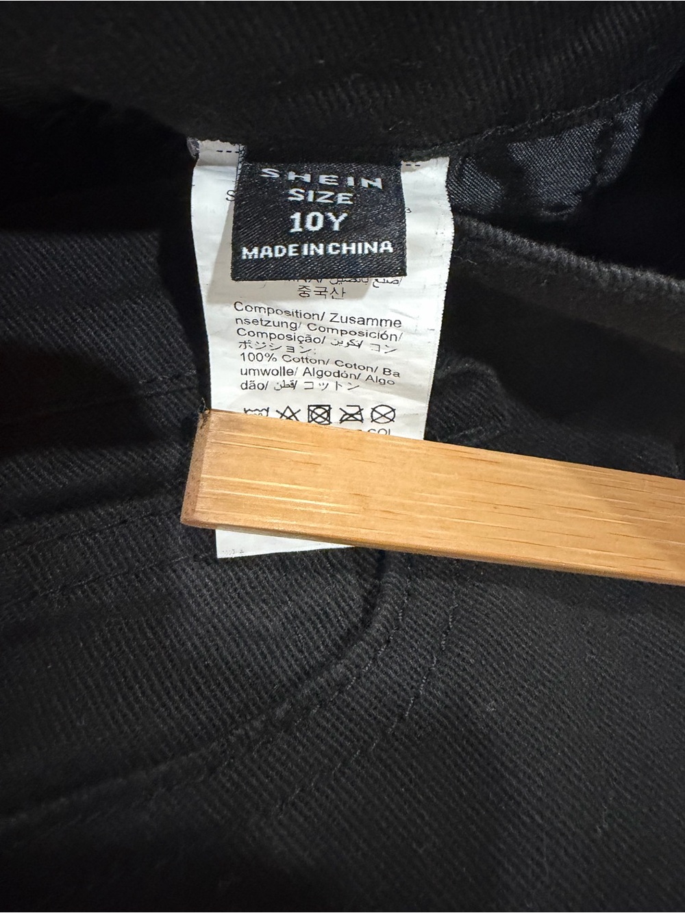 Black Jeans with Multicolor Bow size Girl's 10 - matches everything! - Picture 7 of 7